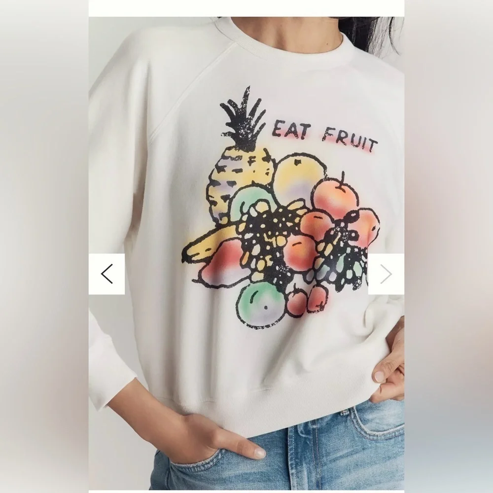 MOTHER White Cotton Sweatshirt | The Concert crew L